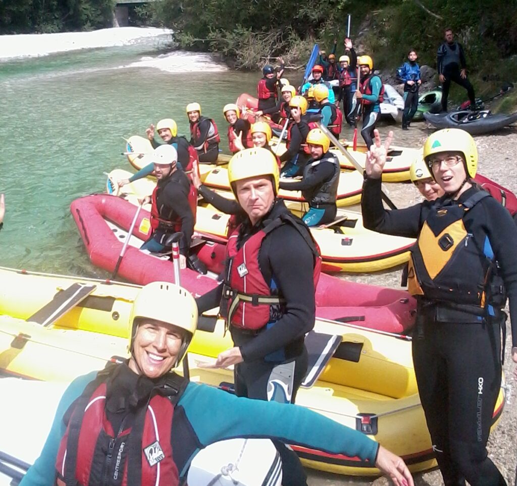 Családi Salza rafting túra előtt