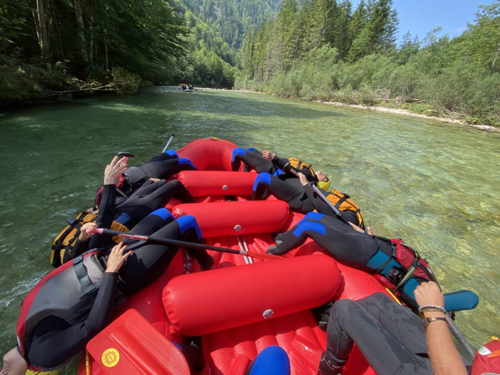 Családi rafting Salza kidőlt a legénység és leányság